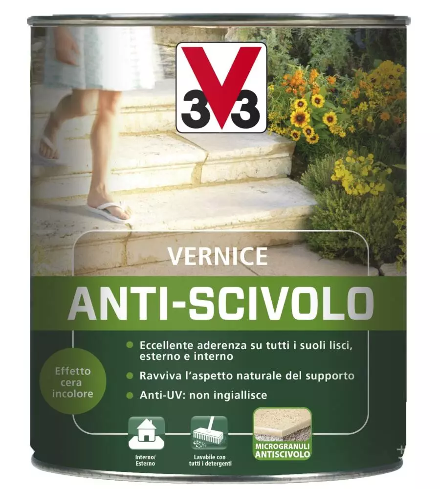 Vernice antiscivolo - incolore - 0,75 litri